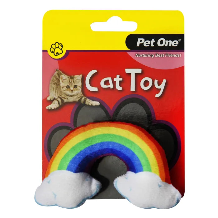 Pet One Cat Toy Rainbow with Crinkle 6Cmh - The Chook Barn