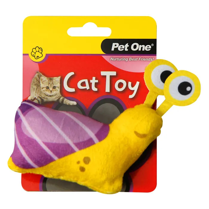Pet One Cat Toy Snail 11.5Cmh - The Chook Barn