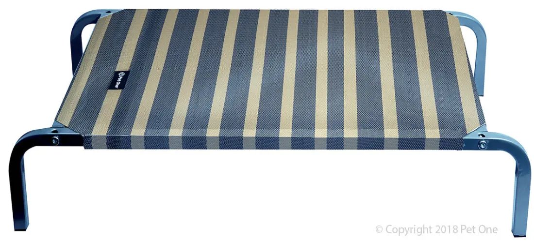Pet One - Leisure Raised Dog Bed / Stripes 75X47X15Cm by Pet One