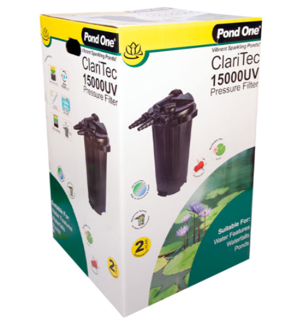 Pond One Claritec 15000 Pressurised Filter With 13W UV-C - The Chook Barn