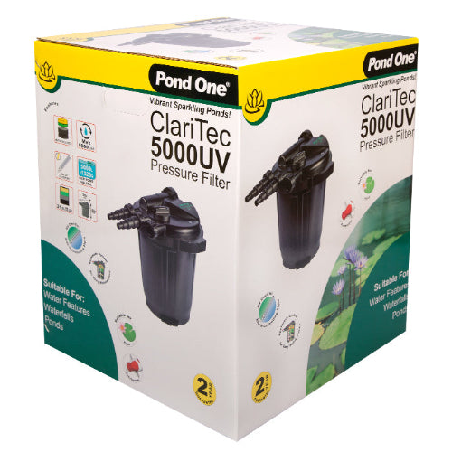 Pond One Claritec 5000 Pressurised Filter With 9W UV-C - The Chook Barn