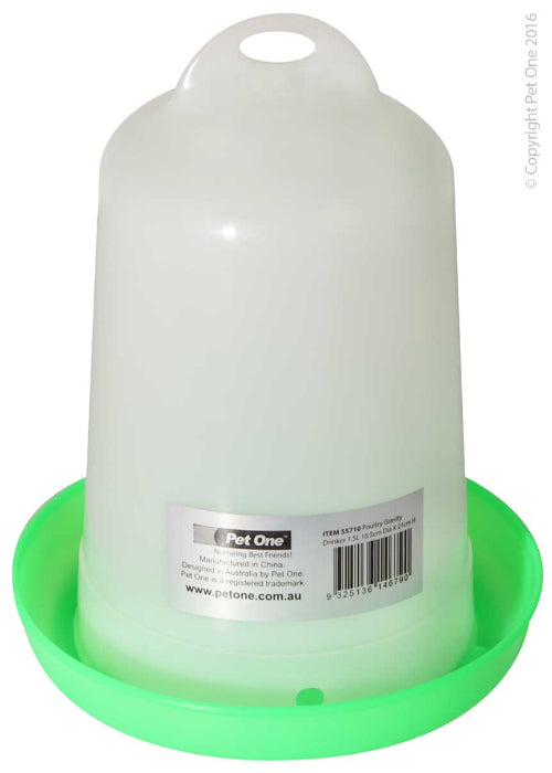 Poultry Gravity Drinker 1.5L - The Chook Barn