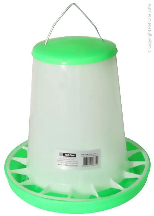 Poultry Gravity Feeder 4kg Capacity 28cm Diameter 26cm Height by Pet One