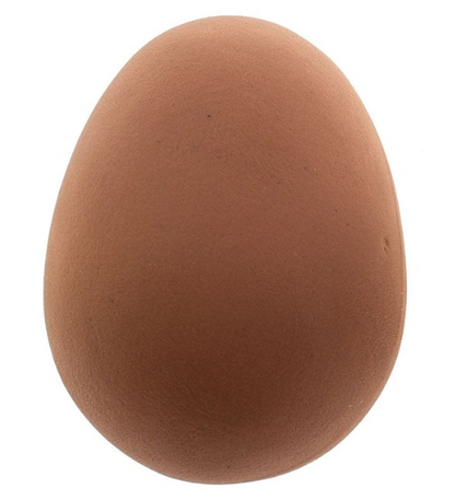 Solid Rubber Nest Eggs Brown 2 pack - The Chook Barn