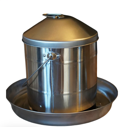 Stainless Steel Poultry Feeder - The Chook Barn