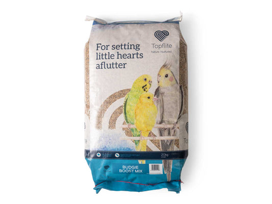 Topflite Budgie Boost Mix 20 kG - The Chook Barn