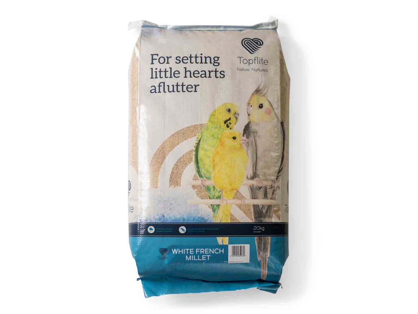 Topflite White French Millet 20 KG - The Chook Barn