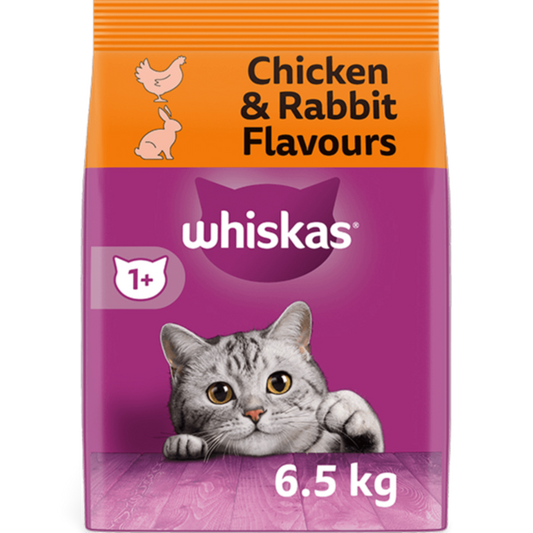 Whiskas Adult Chicken & Rabbit 6.5Kg - The Chook Barn