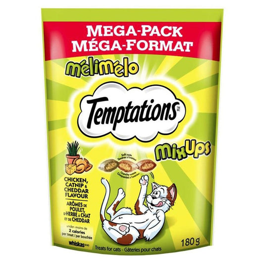 Whiskas Temptations - Mixups Chicken, Catnip &amp; Cheddar 180G - The Chook Barn