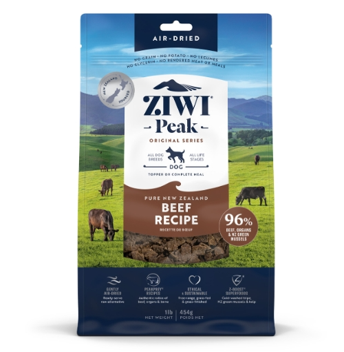 Ziwi Peak Air-Dried Beef Dog Food 1kg - The Chook Barn