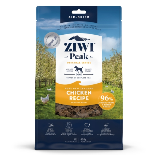 Ziwi Peak Air-Dried Chicken Dog Food 1kg - The Chook Barn