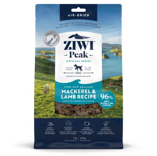 Ziwi Peak Air-Dried Mackerel and Lamb Dog Food 1kg - The Chook Barn