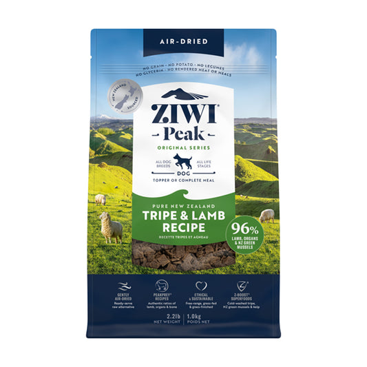 Ziwi Peak Air-Dried Tripe and Lamb Dog Food 1kg - The Chook Barn