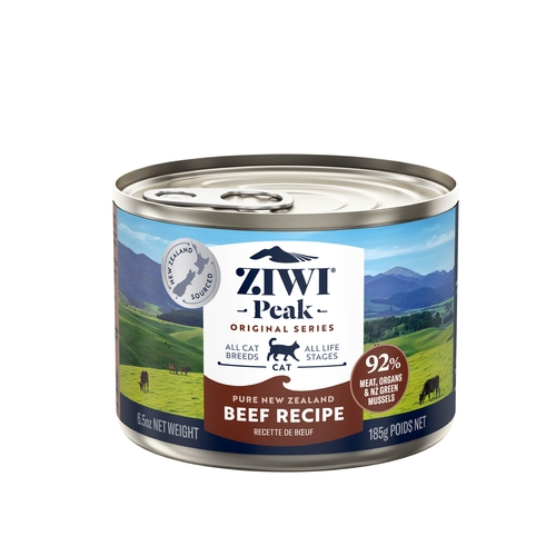 Ziwi Peak Canned Beef Cat Food 185G (12/Tray - The Chook Barn