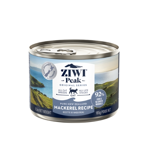 Ziwi Peak Canned Mackerel Cat Food 185G (12/Tray) - The Chook Barn