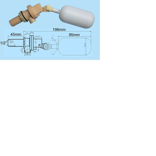 Float Valve Assembly White