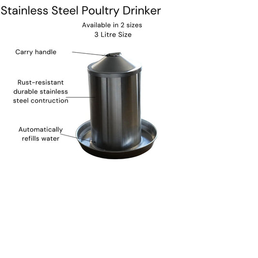 Stainless Steel Poultry Drinker